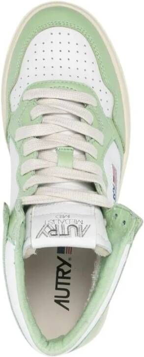 Autry Leren Sneakers Groen Dames