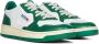 Autry Witte Groene Leren Sneakers met Geperforeerde Neus Green - Thumbnail 3