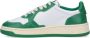 Autry Witte Groene Leren Sneakers met Geperforeerde Neus Green - Thumbnail 12