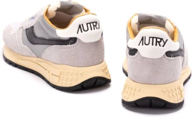 Autry Suède Panel Lace-Up Sneakers Gray Dames