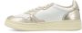 Autry Witte Platina Leren Sneakers Vintage-geïnspireerd Wit Dames - Thumbnail 112