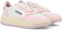 Autry Witte en Roze Lage Leren Sneakers Witte Roze Leren Sneakers voor Dames Multicolor White Dames - Thumbnail 38