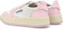 Autry Witte en Roze Lage Leren Sneakers Witte Roze Leren Sneakers voor Dames Multicolor White Dames - Thumbnail 4