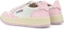 Autry Witte en Roze Lage Leren Sneakers Witte Roze Leren Sneakers voor Dames Multicolor White Dames - Thumbnail 40