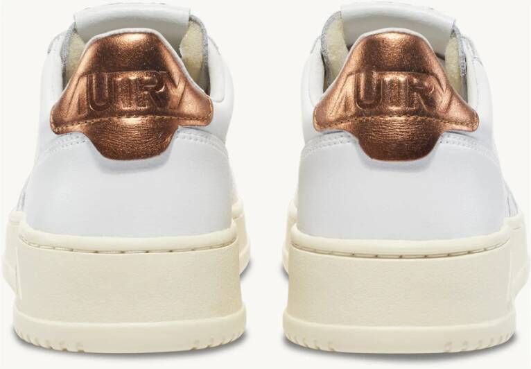 Autry Witte Medalist Sneakers met Bronzen Hiel White Dames - Foto 3