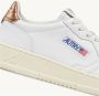 Autry Witte Medalist Sneakers met Bronzen Hiel White Dames - Thumbnail 6