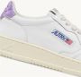 Autry Witte Leren Sneakers met Lila Accenten White Dames - Thumbnail 39
