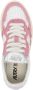 Autry Tweekleurige leer- en stoffen medaillewinnaar sneakers Roze Dames - Thumbnail 3