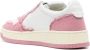 Autry Tweekleurige leer- en stoffen medaillewinnaar sneakers Roze Dames - Thumbnail 4