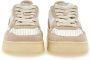Autry Leren lage sneakers met suède inzetstukken Beige Dames - Thumbnail 26