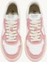 Autry Tweekleurige leer- en stoffen medaillewinnaar sneakers Roze Dames - Thumbnail 8