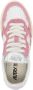 Autry Tweekleurige leer- en stoffen medaillewinnaar sneakers Roze Dames - Thumbnail 13