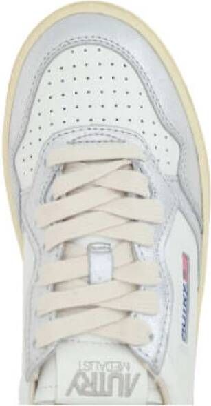 Autry Zilver Metallic Platform Lage Sneakers Multicolor Dames