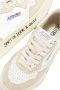 Autry Leren lage sneakers met suède inzetstukken Beige Dames - Thumbnail 6