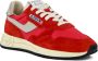 Autry Rode en witte jersey sneakers met suède patches Red Heren - Thumbnail 2