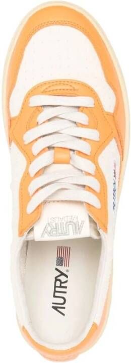 Autry Lage Canvas Sneakers Oranje Heren