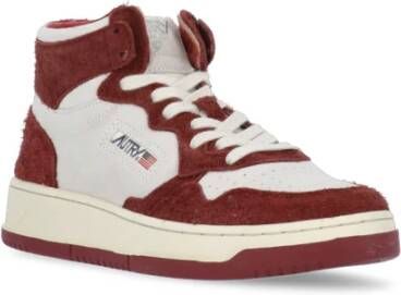 Autry Bordeaux High Top Sneakers Rood Dames