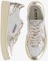 Autry Witte Platina Leren Sneakers Vintage-geïnspireerd Wit Dames - Thumbnail 36
