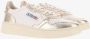Autry Witte Platina Leren Sneakers Vintage-geïnspireerd Wit Dames - Thumbnail 37