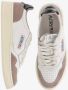 Autry Vintage-geïnspireerde leren sneakers met iconische groene hak Beige Dames - Thumbnail 10