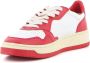 Autry Vintage lage leren sneakers met Amerikaanse vlag detail Rood - Thumbnail 12