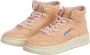 Autry Leren Mid Woman Sneakers Beige Dames - Thumbnail 5