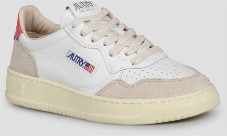 Autry Sneakers van runderhuid met suède inzetstukken Multicolor Dames