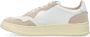 Autry Leren lage sneakers met suède inzetstukken Beige Dames - Thumbnail 21