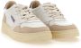 Autry Witte leren sneakers met groene hiel geïnspireerd op jaren 80 design White Heren - Thumbnail 7