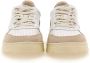 Autry Witte leren sneakers met groene hiel geïnspireerd op jaren 80 design White Heren - Thumbnail 8