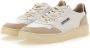 Autry Witte leren sneakers met groene hiel geïnspireerd op jaren 80 design White Heren - Thumbnail 9