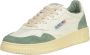 Autry Medalist Lage Sneakers Wit en Militair Groen Suède White Heren - Thumbnail 19