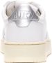 Autry "Witte Medalist Leren Sneakers" Sneakers Witte Zilveren Schoenen Witte Zilveren Dames Leren Sneakers White Multicolor Dames - Thumbnail 3