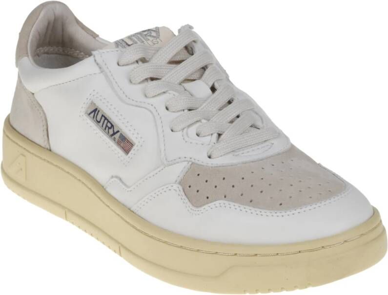 Autry Witte Leren Sneakers Ss23 Wit Dames