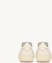 Autry Witte en Nude Leren Sneaker met Geperforeerde Neus White Dames - Thumbnail 8