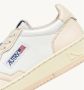 Autry Witte en Nude Leren Sneaker met Geperforeerde Neus White Dames - Thumbnail 11