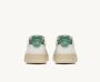 Autry Witte sneakers met elegant logo en groen detail Wit Dames - Thumbnail 3