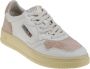 Autry Vintage Lage Leren Suede Sneakers Wit Koraal Multicolor - Thumbnail 2