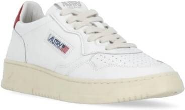 Autry Witte Leren Sneakers voor Dames Wit Dames