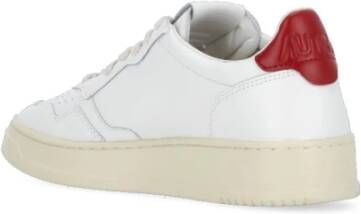 Autry Witte Leren Sneakers voor Dames Wit Dames