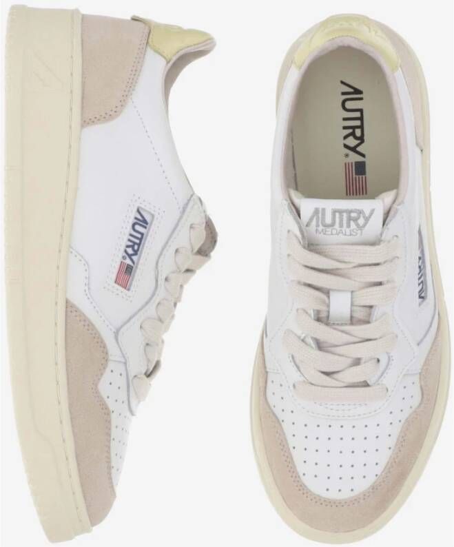 Autry Dames Sneakers van Su?de en Leer Wit Dames