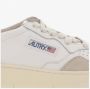 Autry Witte Leren Sneakers met Logo Details White Dames - Thumbnail 5