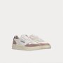 Autry Vintage-geïnspireerde leren sneakers met iconische groene hak Beige Dames - Thumbnail 2
