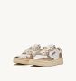 Autry Witte Platina Leren Sneakers Vintage-geïnspireerd Wit Dames - Thumbnail 85
