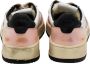 Autry Vintage Lage Leren Sneakers in Wit Zwart Roze Multicolor Dames - Thumbnail 6