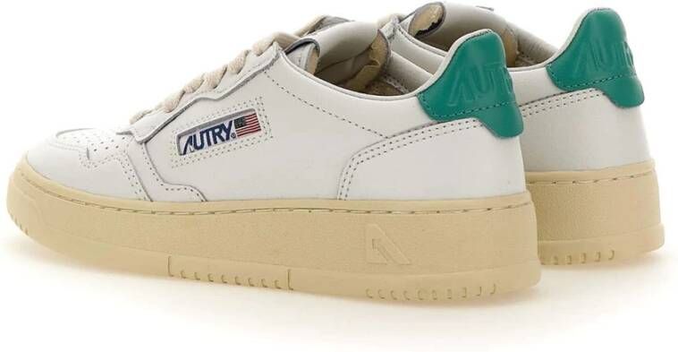 Autry Witte Leren Sneakers voor Vrouwen Wit Dames