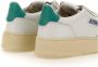 Autry Witte sneakers met elegant logo en groen detail Wit Dames - Thumbnail 12