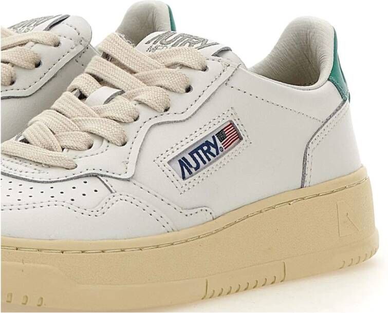 Autry Witte Leren Sneakers voor Vrouwen Wit Dames