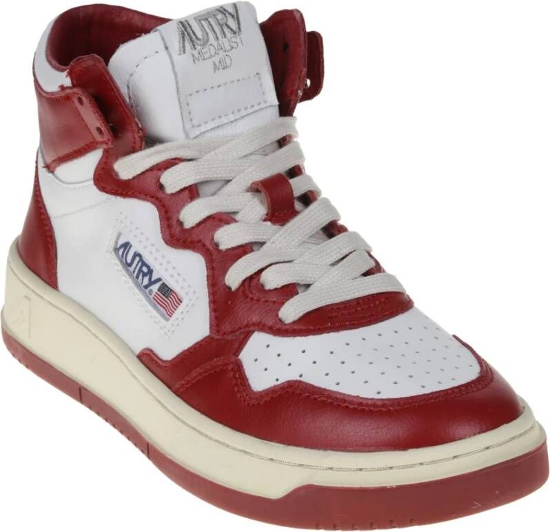 Autry Multikleur Leren Sneakers Ss23 Wit Dames