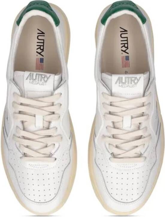 Autry Witte Leren Medalist Sneakers Wit Dames